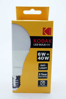 KODAK BULB LED GLOBE E27 LARGE SCREW DAY LIGHT