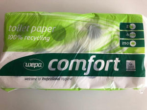 Toilet papir comfort 100% genbrug